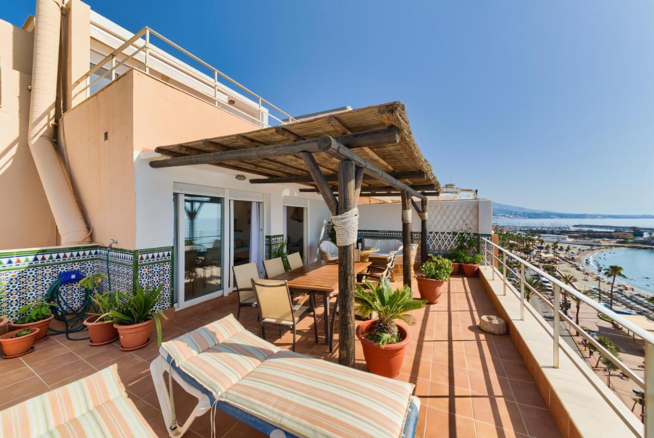 Holidays2Fuengirola Duplex With Stunning Sea View, Terraces,1St Line Beside Port ภายนอก รูปภาพ